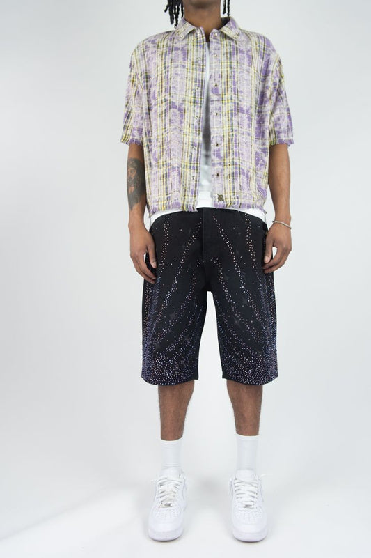 R 3 B E L PLAID SHIRTS W/ R.STONES