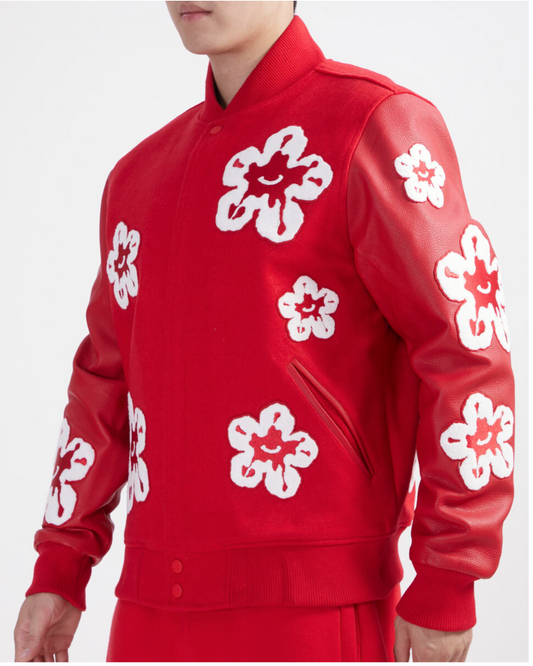 Roku Studio CHENILLE TEAR DRIP VARSITY JACKET