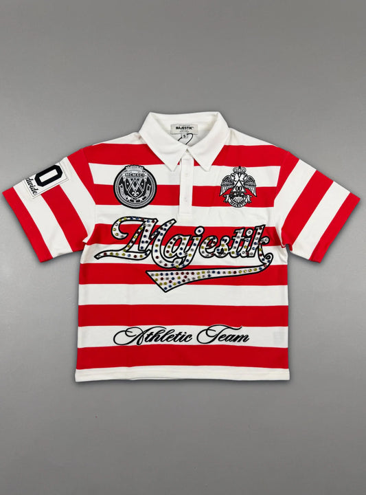 Majestik Athletic Team Polo Red