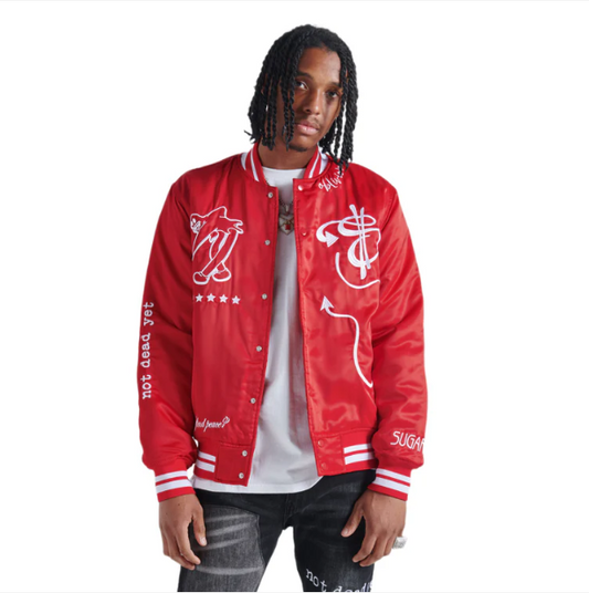 Sugarhill OBLIVION SATIN BOMBER JACKET
