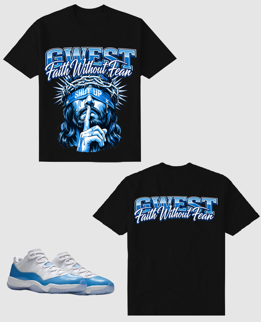 G WEST RHINESTONE FAITH WITHOUT FEAR TEE
