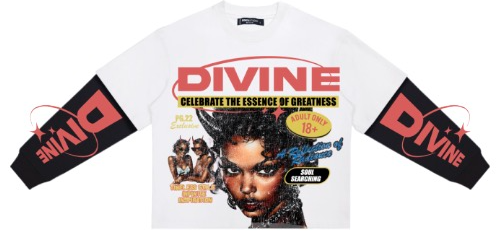 Roku DIVINE BOXY LAYERED LONG SLEEVE TEE