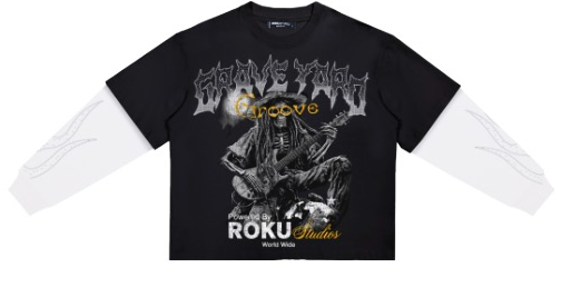 Roku GRAVE YARK BOXY LAYERED LONG SLEEVE TEE