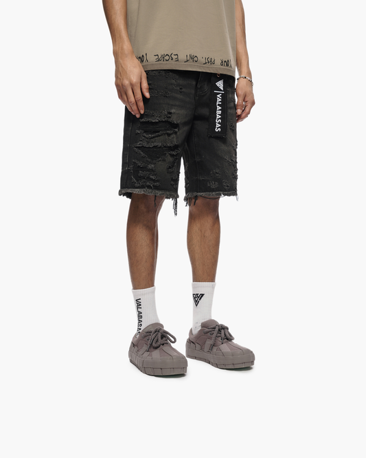 Valabasas "CLIPPED" DENIM SHORTS