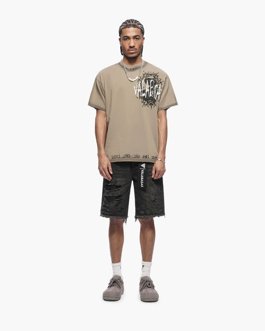 Valabasas "CLIPPED" DENIM SHORTS