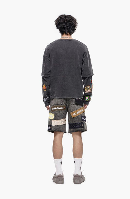 Valabasas "BANNER" DENIM SHORTS