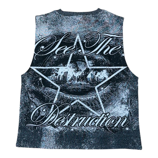 Majestik See The Destruction Tapestry Rhinestone Set
