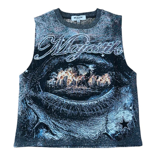 Majestik See The Destruction Tapestry Rhinestone Set