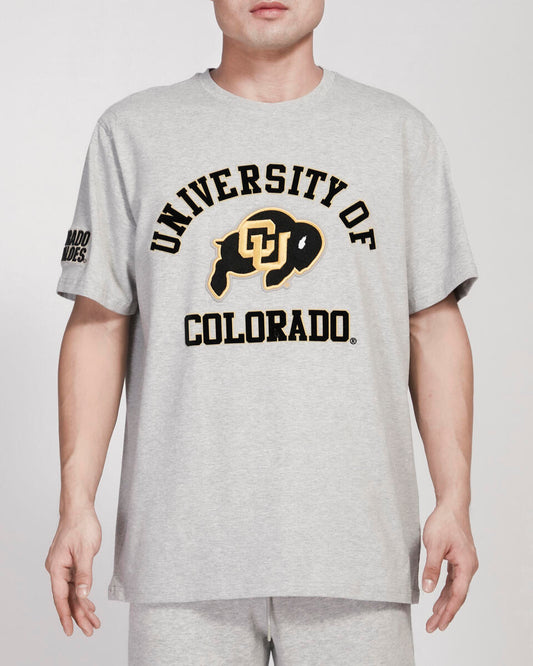 UNIVERSITY OF COLORADO CLASSIC STACKED LOGO SJ TEE