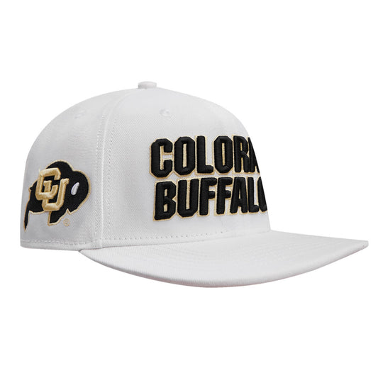 UNIVERSITY OF COLORADO CLASSIC STACKED LOGO WOOL WORDMARK SNAPBACK