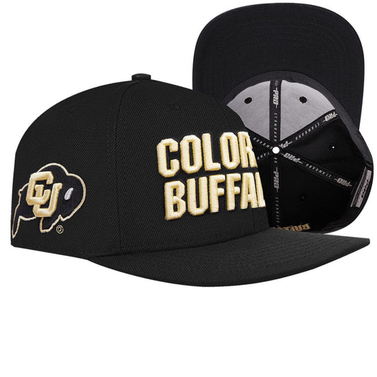 UNIVERSITY OF COLORADO CLASSIC STACKED LOGO WOOL WORDMARK SNAPBACK
