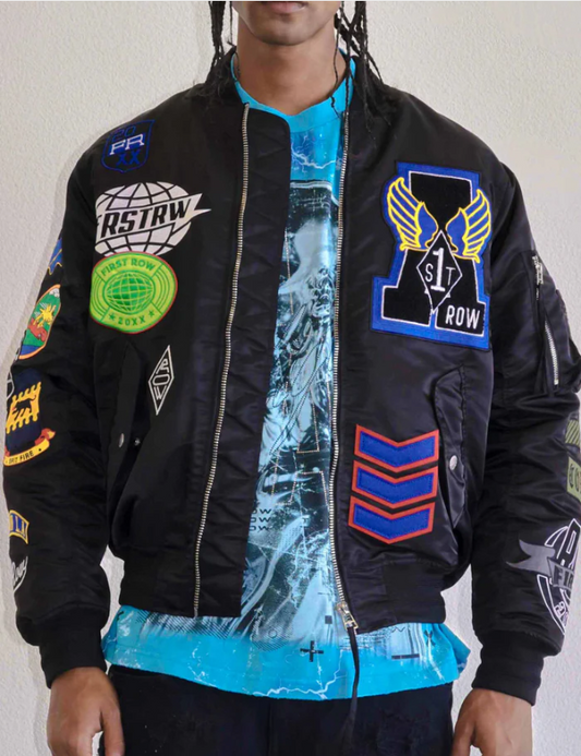 First Row COEXIST MULTI PATCHES MA-1 JACKET