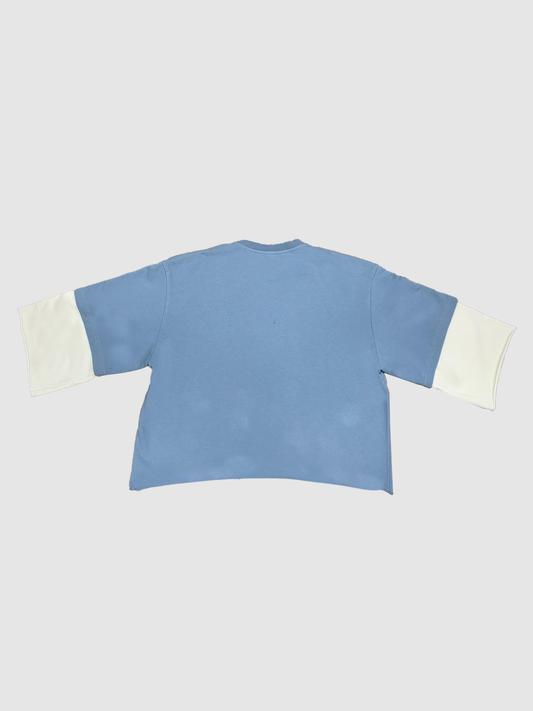 G West Rhinestone Ready For Anything 3/4 Two Tone Sleeve T Shirt