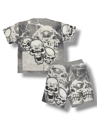 Majestik Short Set - Skull Tapestry