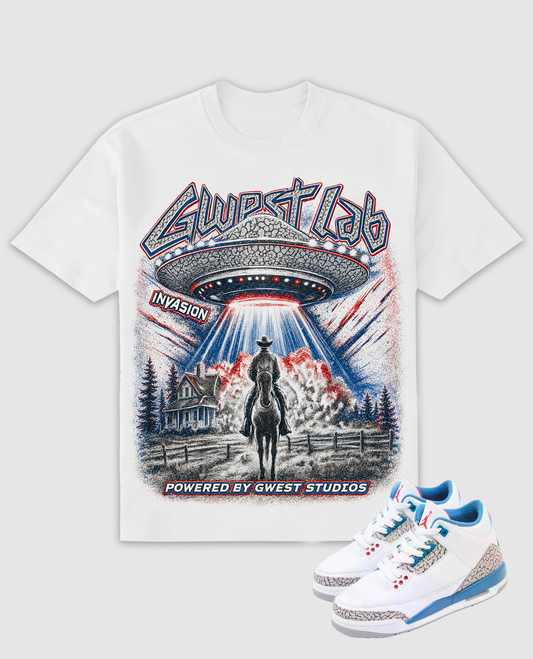 G WEST UFO COWBOY TEE