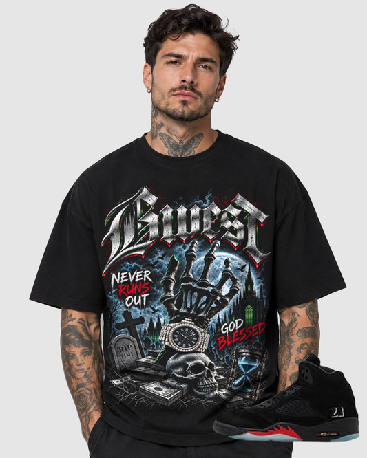 G WEST GOD BLESSED MENS TEE
