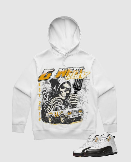 G WEST RHINESTONE DEATH DRIFT HOODIE