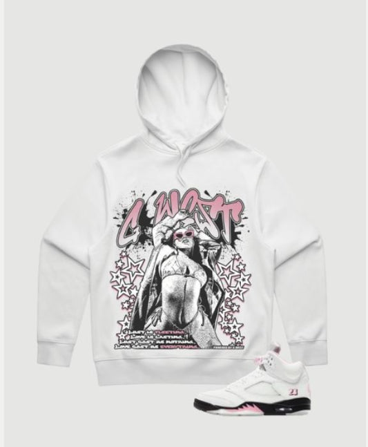 G WEST RHINESTONE HEAT CHECK HOODIE