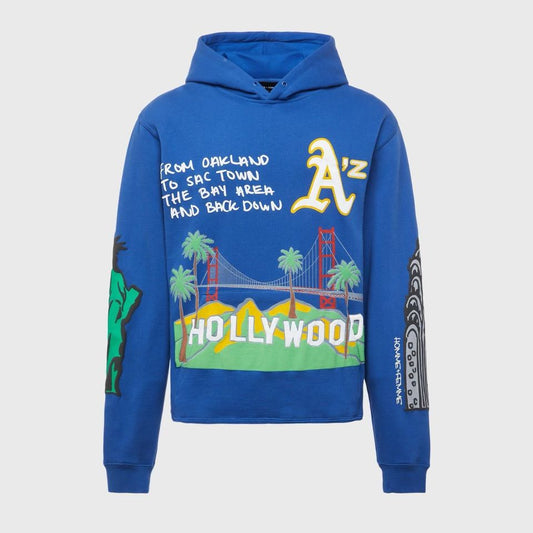 Homme Femme Cali to NYC Hoodie Blue