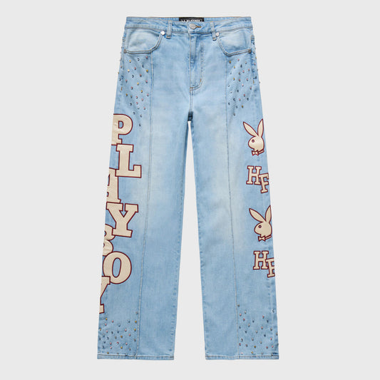 Homme Femme Playboy Denim Jeans