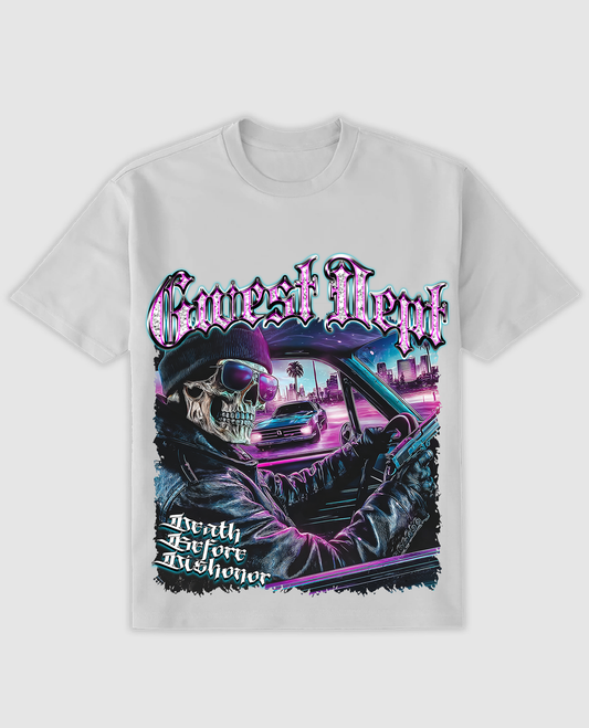 G WEST RHINESTONE DEATH SHIFT TEE