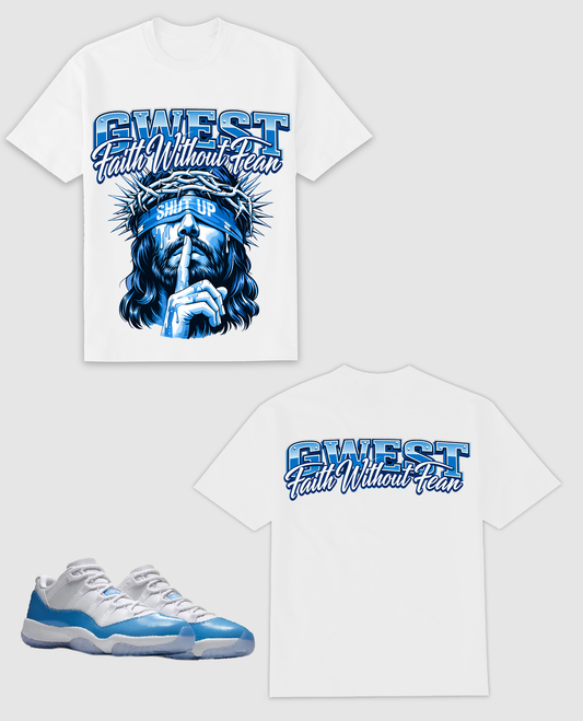 G WEST RHINESTONE FAITH WITHOUT FEAR TEE