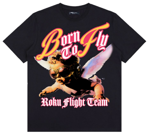 Roku BORN TO FLY TEE