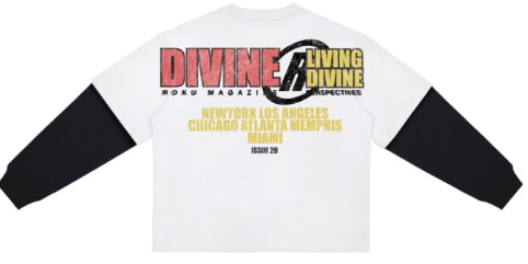 Roku DIVINE BOXY LAYERED LONG SLEEVE TEE