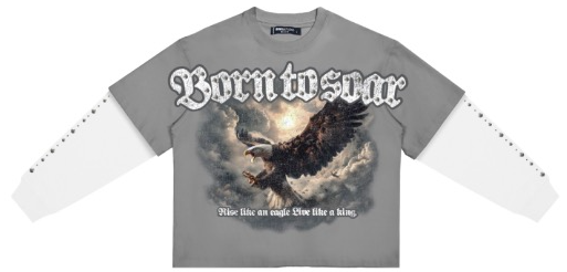 Roku BORN TO SOAR BOXY LAYERED LONG SLEEVE TEE
