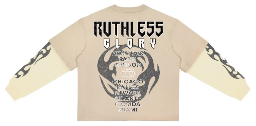 Roku Studio RUTHLESS GLORY BOXY LAYERED LONG SLEEVE TEE