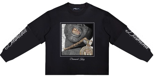 Roku Studio DIAMOND KING BOXY LAYERED LONG SLEEVE TEE
