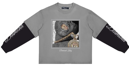 Roku Studio DIAMOND KING BOXY LAYERED LONG SLEEVE TEE
