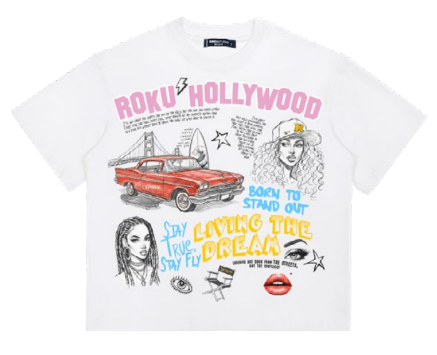 LIVING THE DREAM FADED RELAXED LOOSE FIT TEE