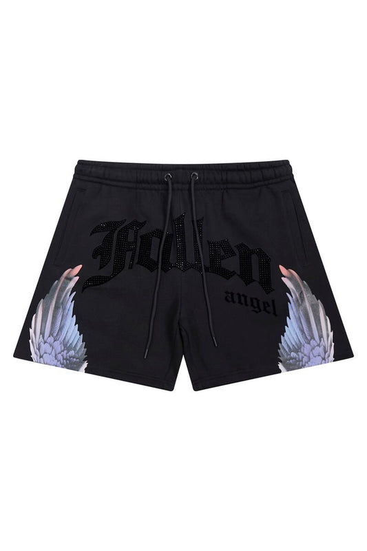 ROKU THIRSTY FALLEN ANGEL FLEECE SHORTS