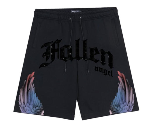 ROKU BIG AND TALL THIRSTY FALLEN ANGEL FLEECE SHORTS