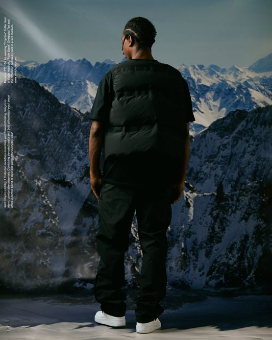 "Phoenix" Snap Button Track Pants Black (-Phoenix-Snap-Button-Track-Pants-Black)