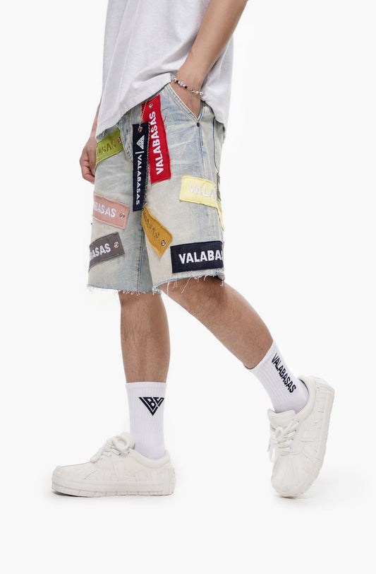 Valabasas "BANNER" DENIM SHORTS