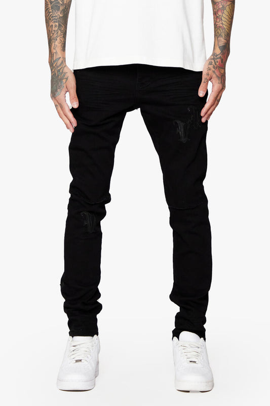 Valabasas "NIMBUS" BLACK DENIM SKINNY JEAN