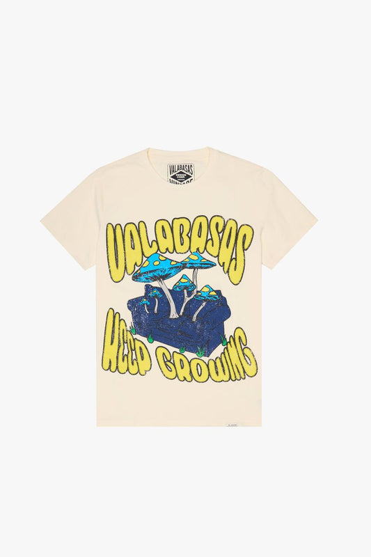 Valabasas "GROWING PLACES" VINTAGE CREAM TEE