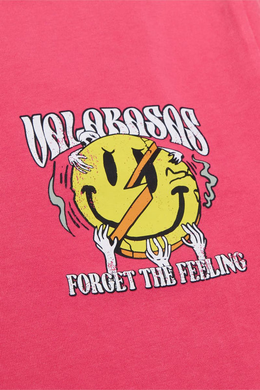 Valabasas "FORGET IT" VINTAGE BEGONIA RED TEE