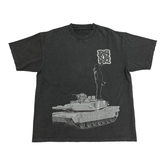 Valabasas "POWER TO US" VINTAGE BLACK NEW FIT TEE
