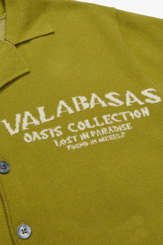 Valabasas "LOS PALMAS" GREEN WOVEN BUTTON DOWN