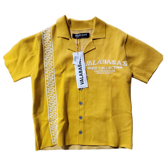 Valabasas "LOS PALMAS" YELLOW WOVEN BUTTON DOWN