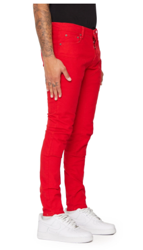 VALABASAS JEANS “SOLDIER” ROSSA